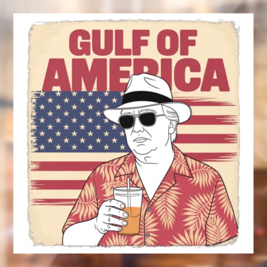 Trump Amerika's Golf Mexico President Trump Raamsticker (Vel 2)