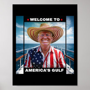 Trump Amerika's Golf Mexico President Trump Somber Poster