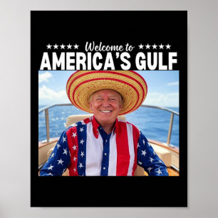 Trump Amerika's Golf Mexico President Trump Somber Poster
