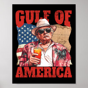 Trump Amerika's Golf Mexico President Trump Somber Poster