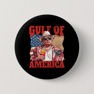 Trump Amerika's Golf Mexico President Trump Somber Ronde Button 5,7 Cm