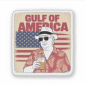 Trump Amerika's Golf Mexico President Trump Sticker (Voorkant)