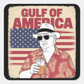 Trump Amerika's Golf Mexico President Trump Vierkante Sticker (Voorkant)