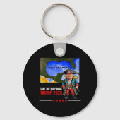 Trump Amerika's Golf neemt de Golf CK grappig Sleutelhanger (Voorkant)