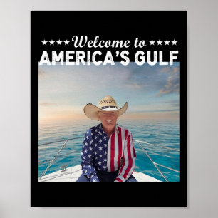 Trump Amerika's Golf van Mexico President Trump Bo Poster