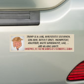 Trump Anal Cavity TUCK 2020 Biden Bumpersticker (Op auto)
