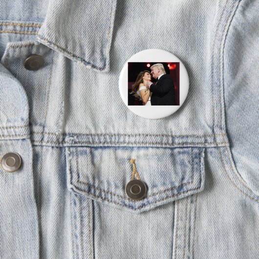 Trump-and-Melania Ronde Button 5,7 Cm (In situ)