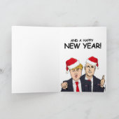 Trump and Pence Wish You Ameri-Kerstmis Feestdagen Kaart (Binnen)