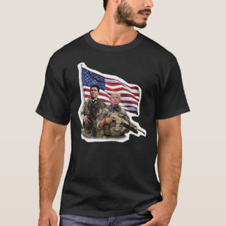 Trump and Reagan Militaire 2020 Sticker T-shirt