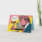 Trump and Toddlers Greeting Card Feestdagen Kaart (Achterkant)