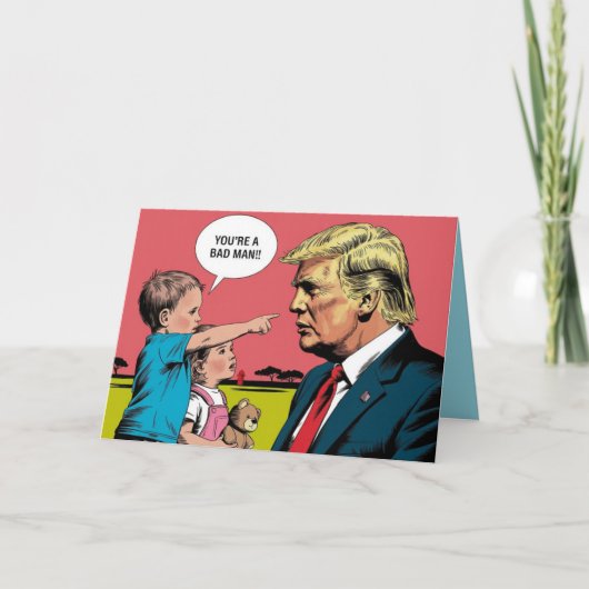Trump and Toddlers Greeting Card Feestdagen Kaart (Voorkant)