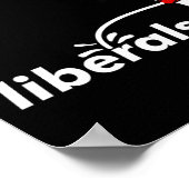 Trump anti-liberale Donald Trump pissen op liberaa Poster (Hoek)