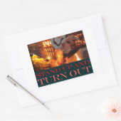 Trump Anti-Trump opkomst Rechthoekige Sticker (Envelop)