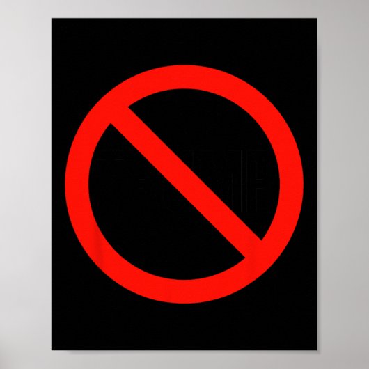 Trump - Anti Trump Poster (Voorkant)