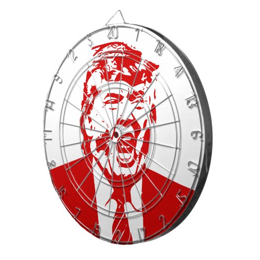TRUMP ANTICHRIST for President 2016 Dartboard Dartbord (Voorkant Rechts)