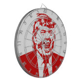 TRUMP ANTICHRIST for President 2016 Dartboard Dartbord (Voorkant Links)