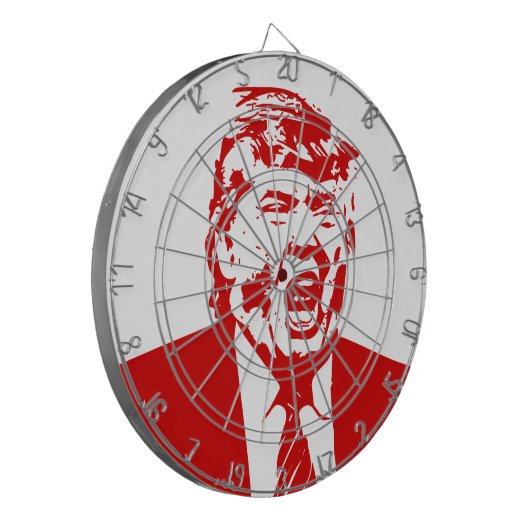 TRUMP ANTICHRIST for President 2016 Dartboard Dartbord (Voorkant Links)
