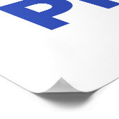 TRUMP ANTICHRIST voor PRESIDENT 2016 Poster (Hoek)