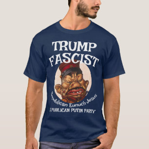 Trump antifascistische klap burgeroorlog t-shirt