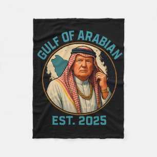 Trump Arabische Golf 2025 Grappig Trump Golf van A Fleece Deken