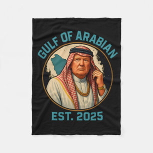 Trump Arabische Golf 2025 Grappig Trump Golf van A Fleece Deken