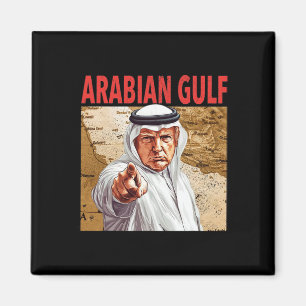 Trump Arabische Golf 2025 Grappig Trump Golf van A Magneet