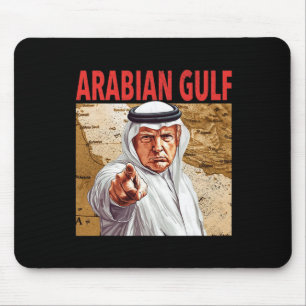 Trump Arabische Golf 2025 Grappig Trump Golf van A Muismat