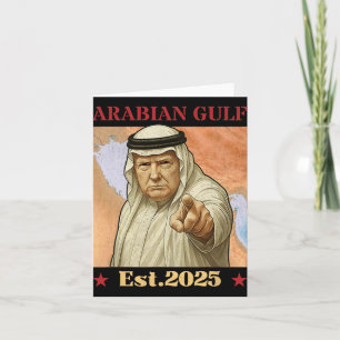 Trump Arabische Golf 2025 - Grappig Trump Golf van Kaart