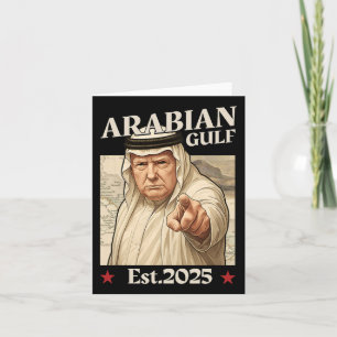 Trump Arabische Golf 2025 - Grappig Trump Golf van Kaart