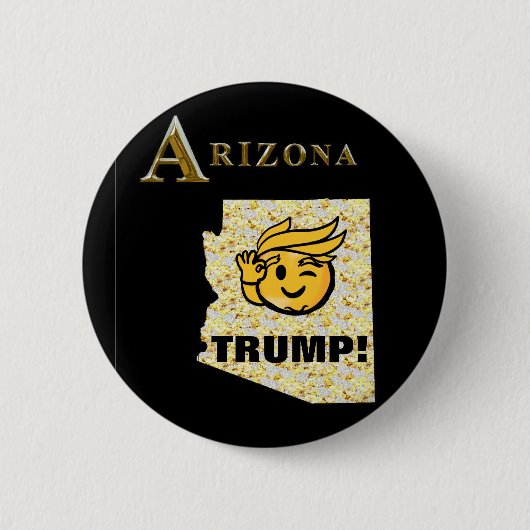 TRUMP ARIZONA RONDE BUTTON 5,7 CM (Voorkant)