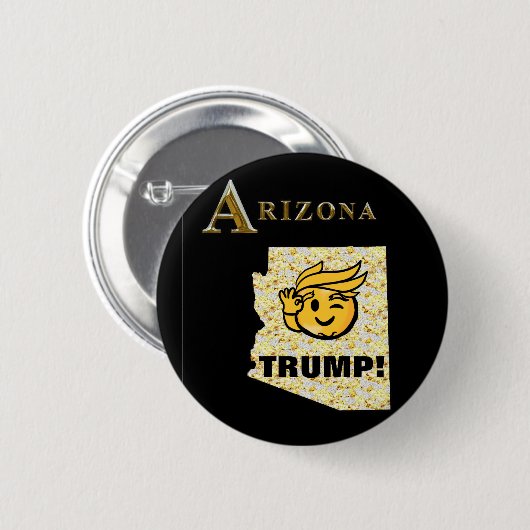 TRUMP ARIZONA RONDE BUTTON 5,7 CM (Voorkant /achterkant)