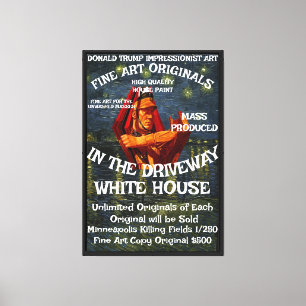 Trump Armageddon Sodom Gomorra Republikeinen Canvas Afdruk