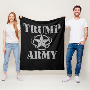 Trump Army 47e Amerikaanse President  Retro Fleece Deken