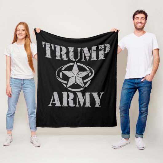 Trump Army 47e Amerikaanse President  Retro Fleece Deken (In situ)