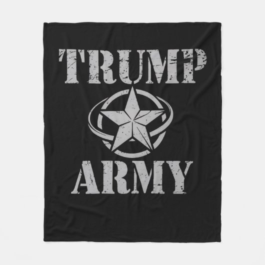 Trump Army 47e Amerikaanse President  Retro Fleece Deken (Voorkant)