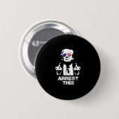 Trump Arrestatie Dit Ronde Button 5,7 Cm (Voorkant /achterkant)