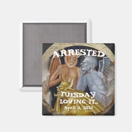 Trump Arrested Magneet (Voorkant / Achterkant)