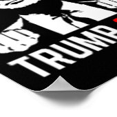 Trump arresteer deze vingers 2024 Amerika VS Flagf Poster (Hoek)