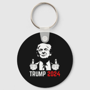 Trump arresteer deze vingers 2024 Amerika VS Flagf Sleutelhanger