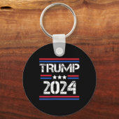 Trump arresteert deze 2 kant sleutelhanger (Voorkant)