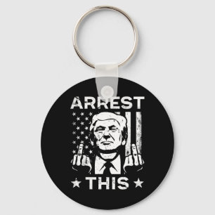 Trump arresteert deze vingers verkiezingen 2024 sleutelhanger