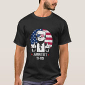 Trump arresteert dit grappige Trump 2024 T-Shirt (Voorkant)