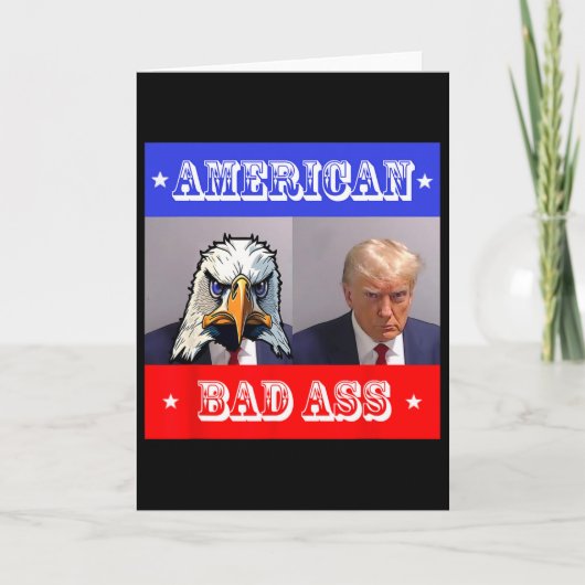 Trump arrestfoto kaart (Voorkant)