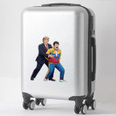 Trump Arresting Maduro Bold Political Satire Sticker (Koffer)