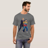 Trump Arresting Maduro Political Satire Graphic  T-shirt (Voorkant volledig)