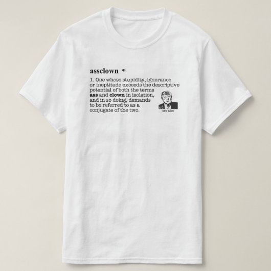 Trump as clown t-shirt (Design voorkant)
