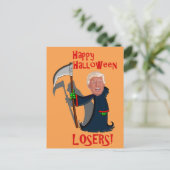 Trump as Grim Reaper Halloween Briefkaart (Staand voorkant)