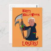 Trump as Grim Reaper Halloween Briefkaart (Voorkant / Achterkant)
