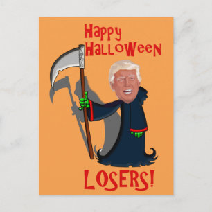 Trump as Grim Reaper Halloween Briefkaart
