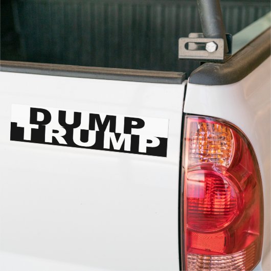Trump B&W Bumpersticker (Op Truck)